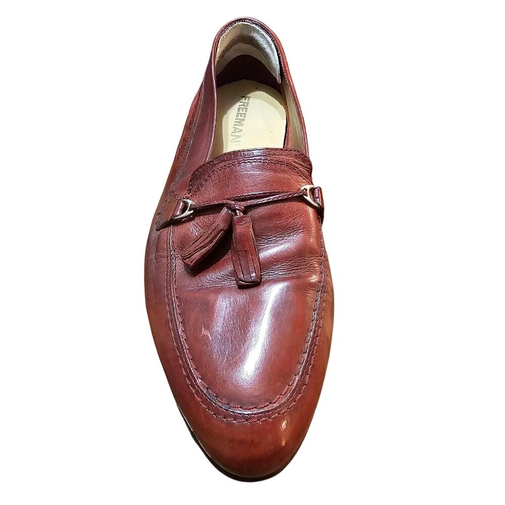 Freeman Mens 9.5M Cognac Brown Leather Loafer Dress Shoe Right Foot Only Amputee
